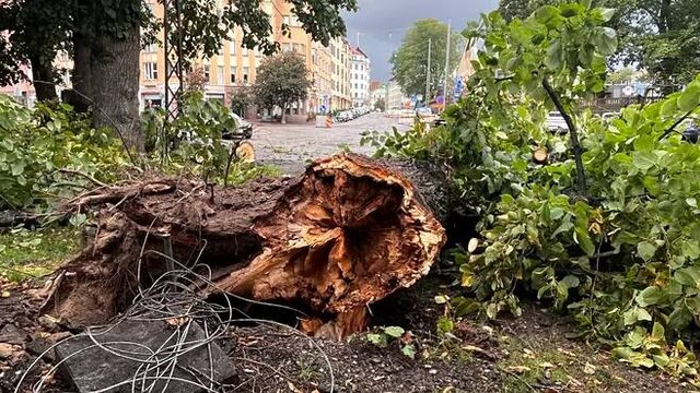 طوفان شدید در فنلاند